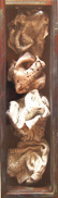 Geknlltes - Ton/Holz - Hhe 35,5 cm